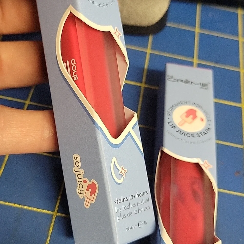 The Creme Shop Lip Juice Stain 7g New In Box - Peach Please